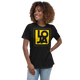 Lion Of Judah Apparel Logo High Energy bright Sun Star Yellow Women's Relaxed T-Shirt