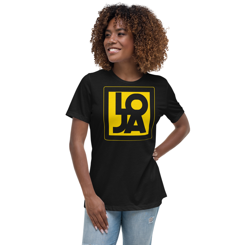 Lion Of Judah Apparel Logo High Energy bright Sun Star Yellow Women's Relaxed T-Shirt