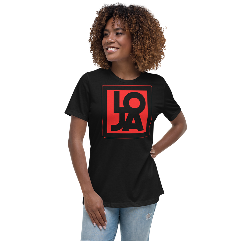 Lion Of Judah Apparel Logo Fire Engine Red Women's Relaxed T-Shirt