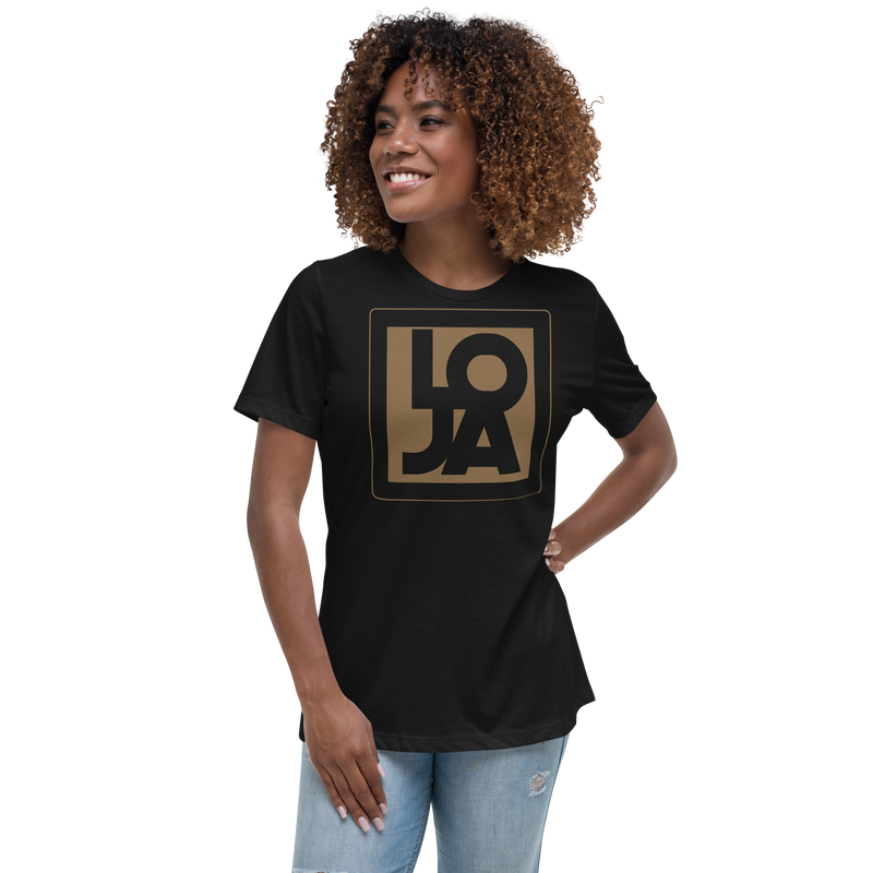 Lion Of Judah Apparel Logo Chocolate Brown Mocha Women's Relaxed T-Shirt