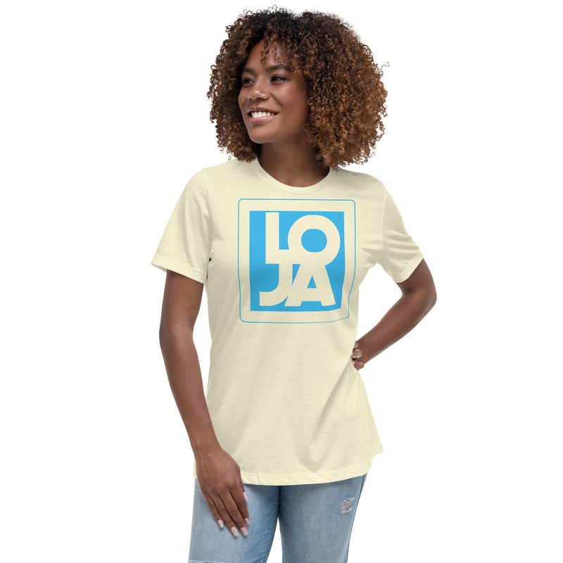 Lion Of Judah Apparel Logo Baby Blue Women's Relaxed T-Shirt