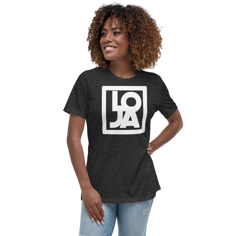 Lion Of Judah Apparel White Logo Women's Relaxed T-Shirt