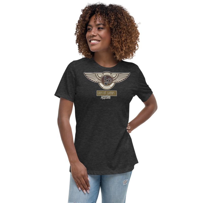 Lion Of Judah Wingz Bronze logo Women's Relaxed T-Shirt