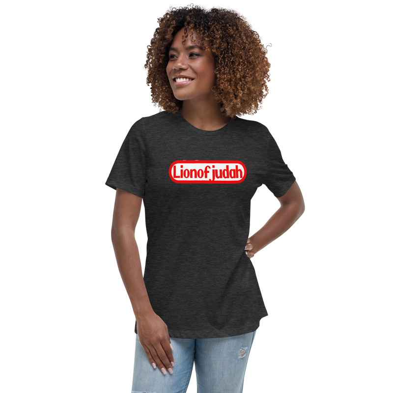 Lion Of Judah Nintendo Wordplay Spinoff Design Women's Relaxed T-Shirt