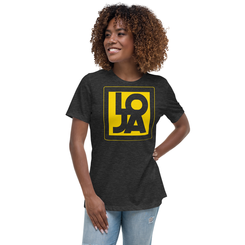Lion Of Judah Apparel Logo High Energy bright Sun Star Yellow Women's Relaxed T-Shirt