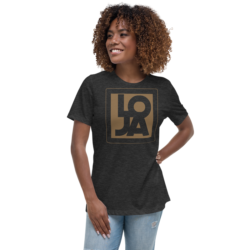 Lion Of Judah Apparel Logo Chocolate Brown Mocha Women's Relaxed T-Shirt