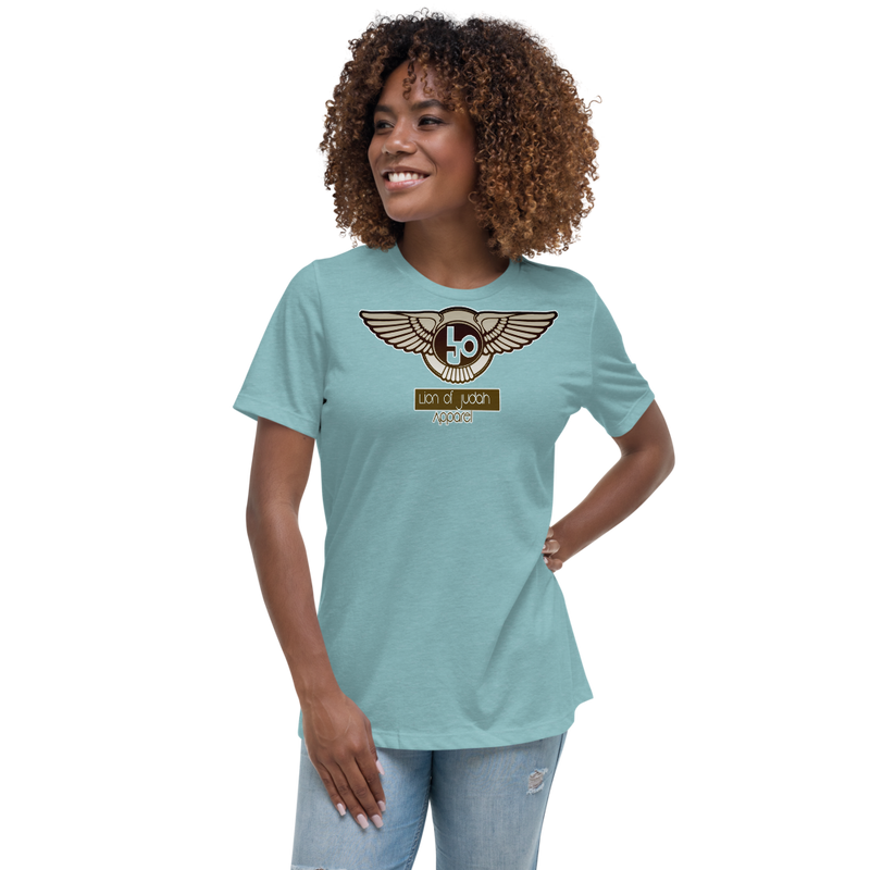Lion Of Judah Wingz Bronze logo Women's Relaxed T-Shirt