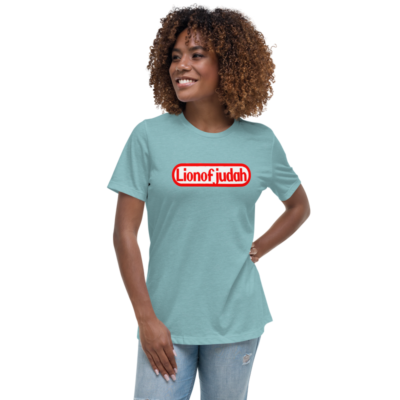 Lion Of Judah Nintendo Wordplay Spinoff Design Women's Relaxed T-Shirt