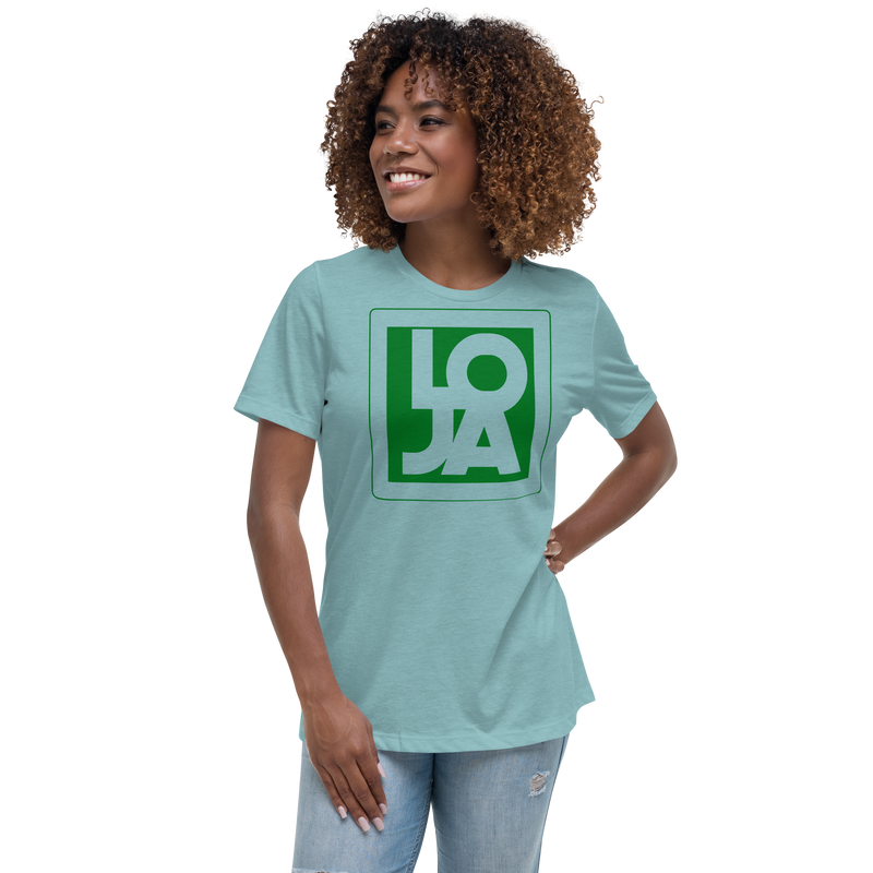 Lion Of Judah Apparel Logo Green Frog Color Women's Relaxed T-Shirt