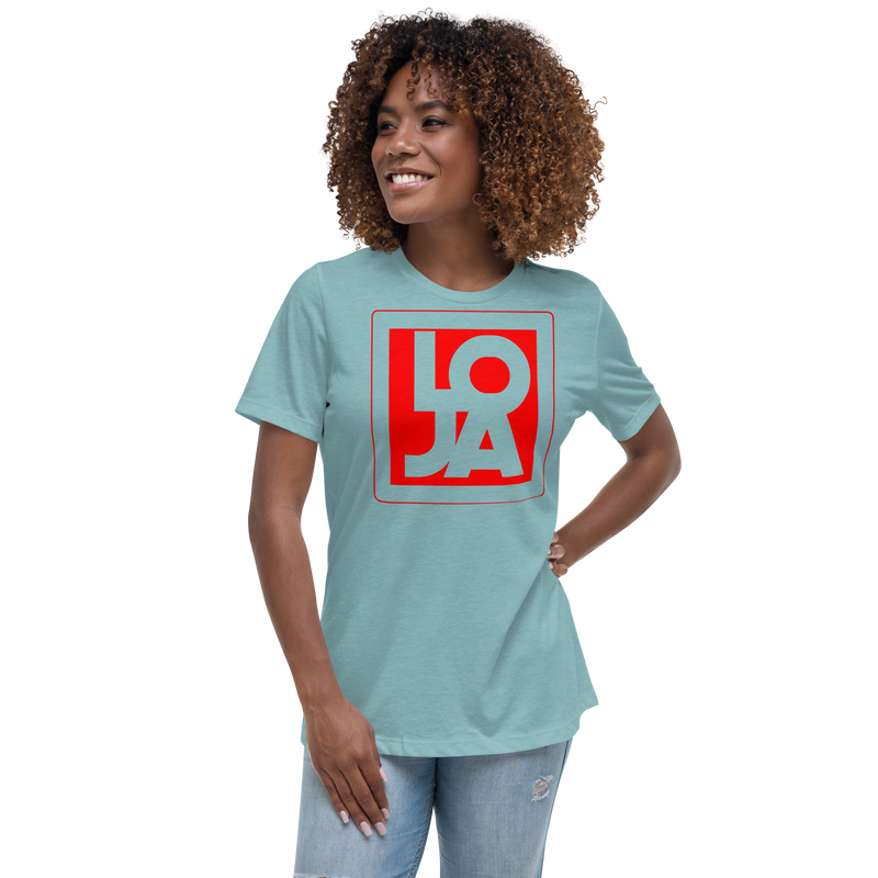 Lion Of Judah Apparel Logo Fire Engine Red Women's Relaxed T-Shirt