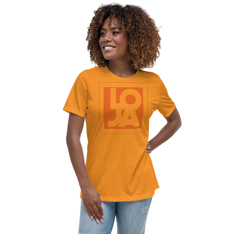 Texas Longhorn Orange Lion Of Judah Apparel Logo Women's Relaxed T-Shirt