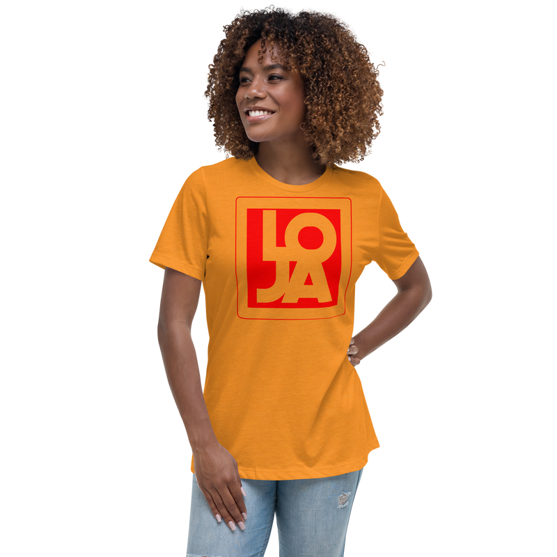Lion Of Judah Apparel Logo Fire Engine Red Women's Relaxed T-Shirt