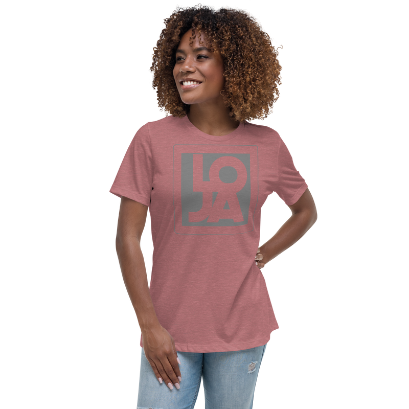 Space Grey Lion Of Judah Apparel Logo Women's Relaxed T-Shirt