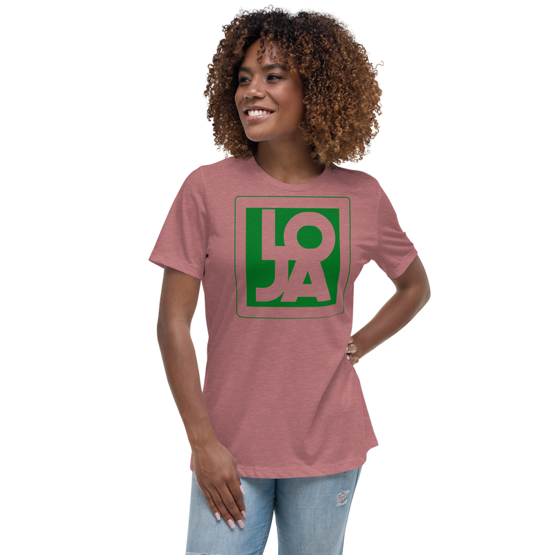 Lion Of Judah Apparel Logo Green Frog Color Women's Relaxed T-Shirt