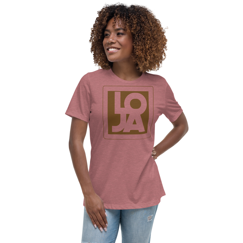 Lion Of Judah Apparel Logo Chocolate Brown Mocha Women's Relaxed T-Shirt
