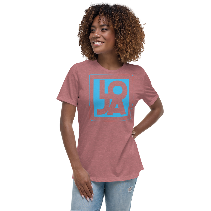 Lion Of Judah Apparel Logo Baby Blue Women's Relaxed T-Shirt