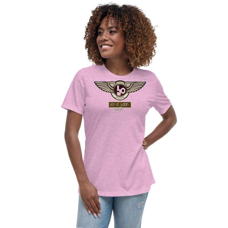 Lion Of Judah Wingz Bronze logo Women's Relaxed T-Shirt