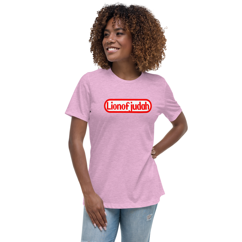 Lion Of Judah Nintendo Wordplay Spinoff Design Women's Relaxed T-Shirt
