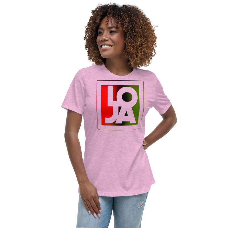 REd BlacK GreeN Lion Of Judah Apparel Logo Women's Relaxed T-Shirt