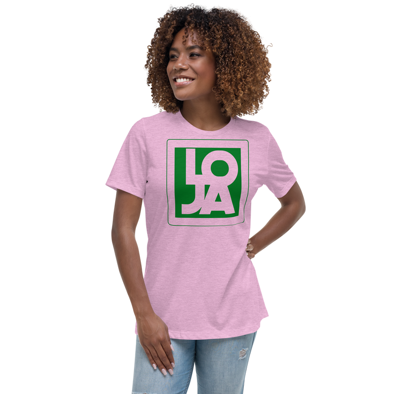 Lion Of Judah Apparel Logo Green Frog Color Women's Relaxed T-Shirt