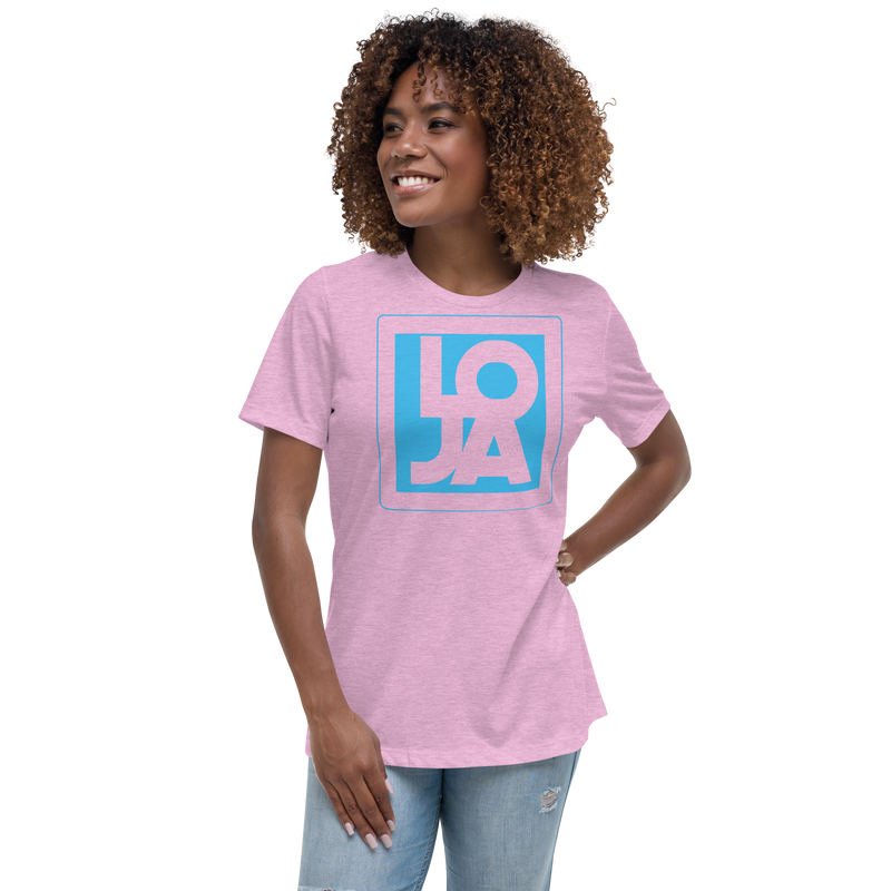 Lion Of Judah Apparel Logo Baby Blue Women's Relaxed T-Shirt