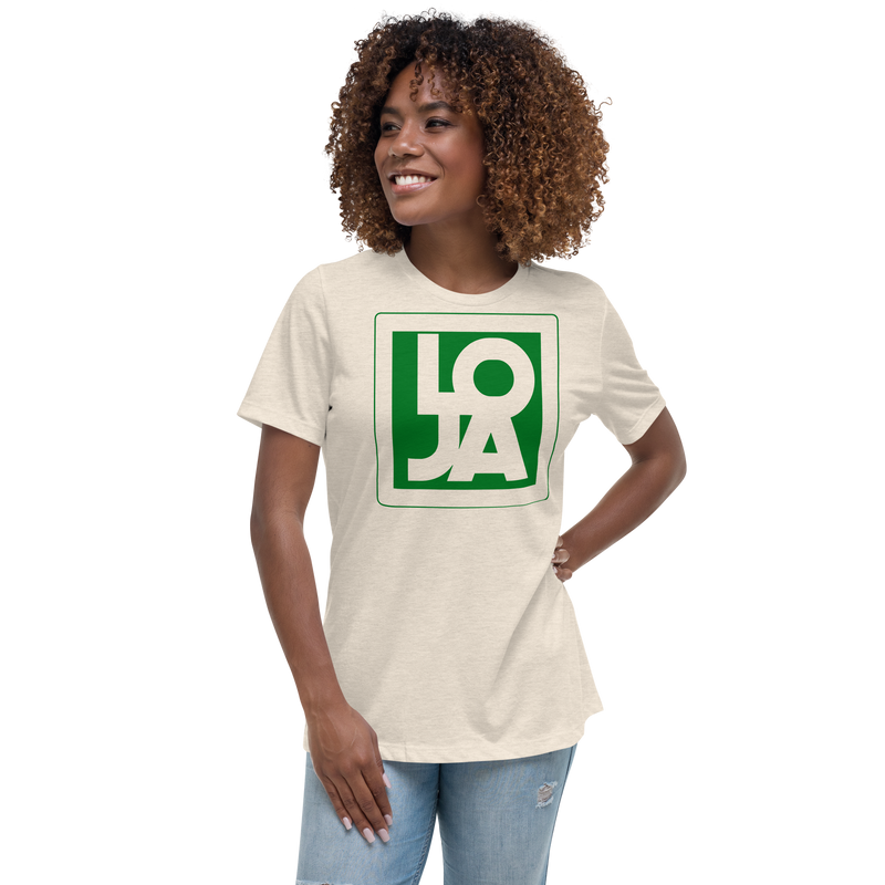 Lion Of Judah Apparel Logo Green Frog Color Women's Relaxed T-Shirt