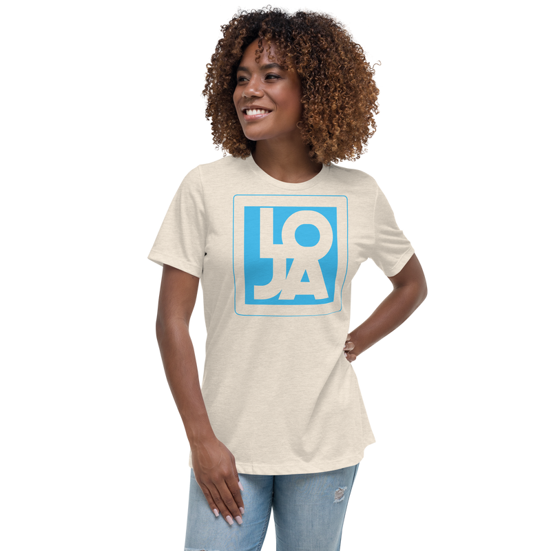Lion Of Judah Apparel Logo Baby Blue Women's Relaxed T-Shirt