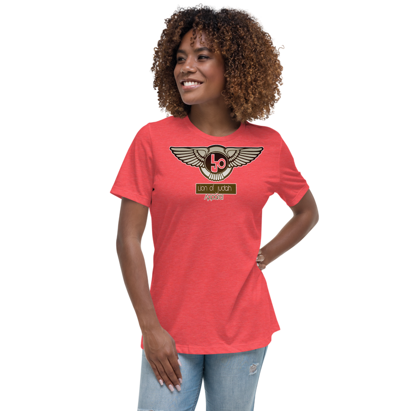 Lion Of Judah Wingz Bronze logo Women's Relaxed T-Shirt