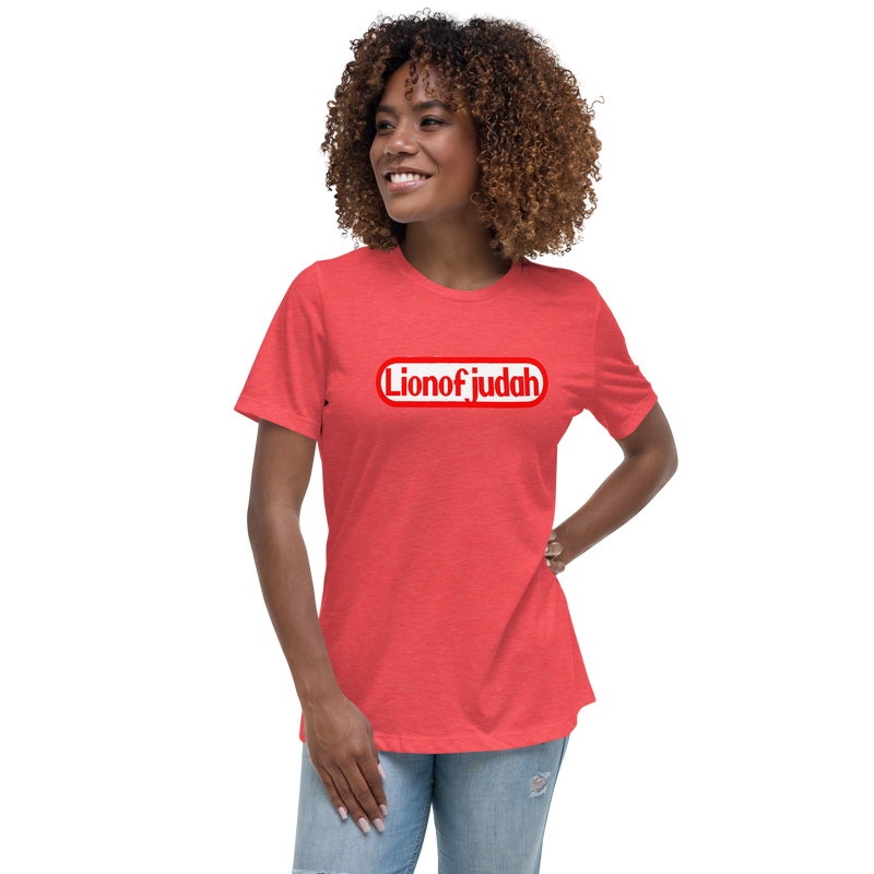 Lion Of Judah Nintendo Wordplay Spinoff Design Women's Relaxed T-Shirt