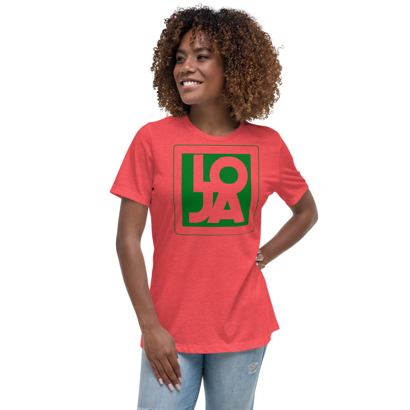 Lion Of Judah Apparel Logo Green Frog Color Women's Relaxed T-Shirt