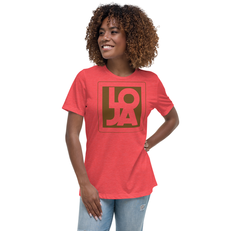 Lion Of Judah Apparel Logo Chocolate Brown Mocha Women's Relaxed T-Shirt