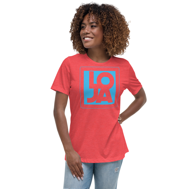 Lion Of Judah Apparel Logo Baby Blue Women's Relaxed T-Shirt