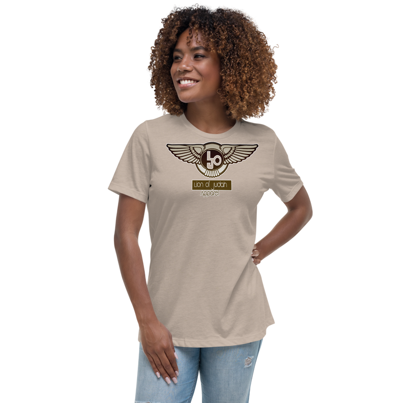 Lion Of Judah Wingz Bronze logo Women's Relaxed T-Shirt