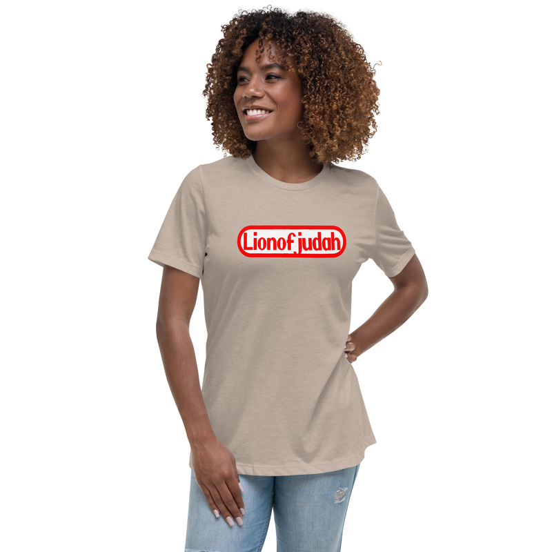 Lion Of Judah Nintendo Wordplay Spinoff Design Women's Relaxed T-Shirt