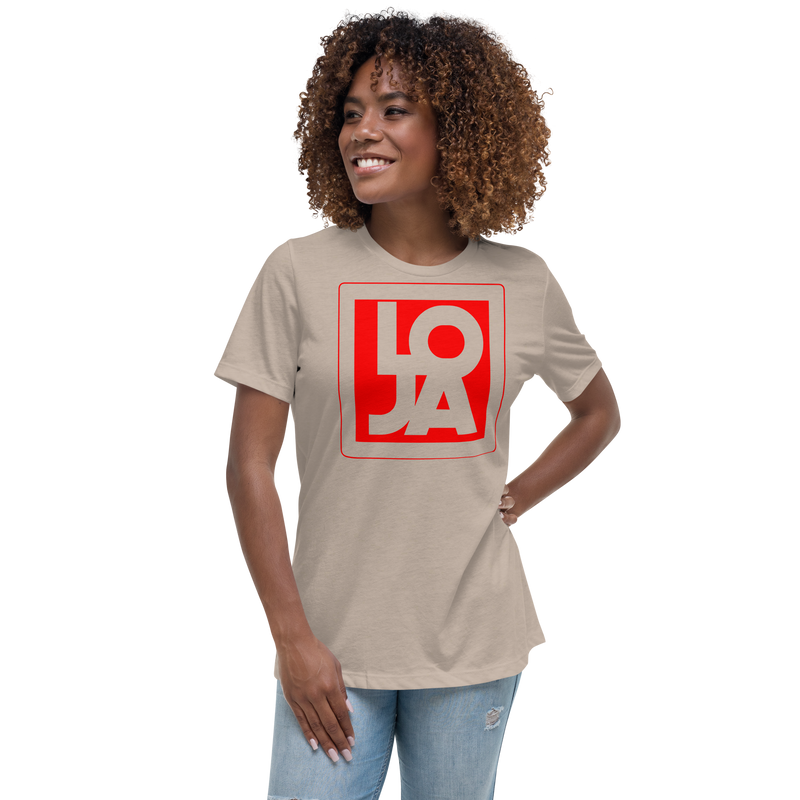 Lion Of Judah Apparel Logo Fire Engine Red Women's Relaxed T-Shirt
