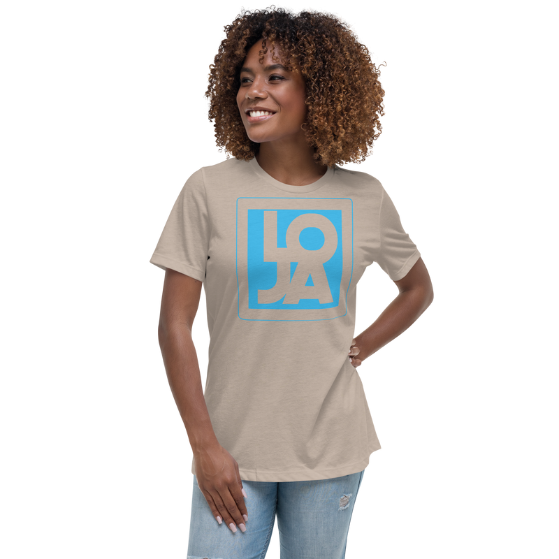 Lion Of Judah Apparel Logo Baby Blue Women's Relaxed T-Shirt