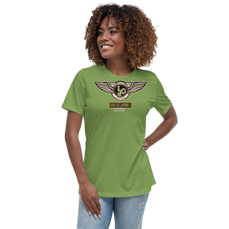 Lion Of Judah Wingz Bronze logo Women's Relaxed T-Shirt