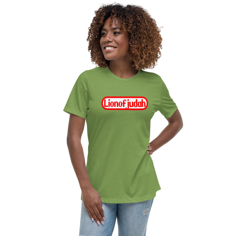 Lion Of Judah Nintendo Wordplay Spinoff Design Women's Relaxed T-Shirt