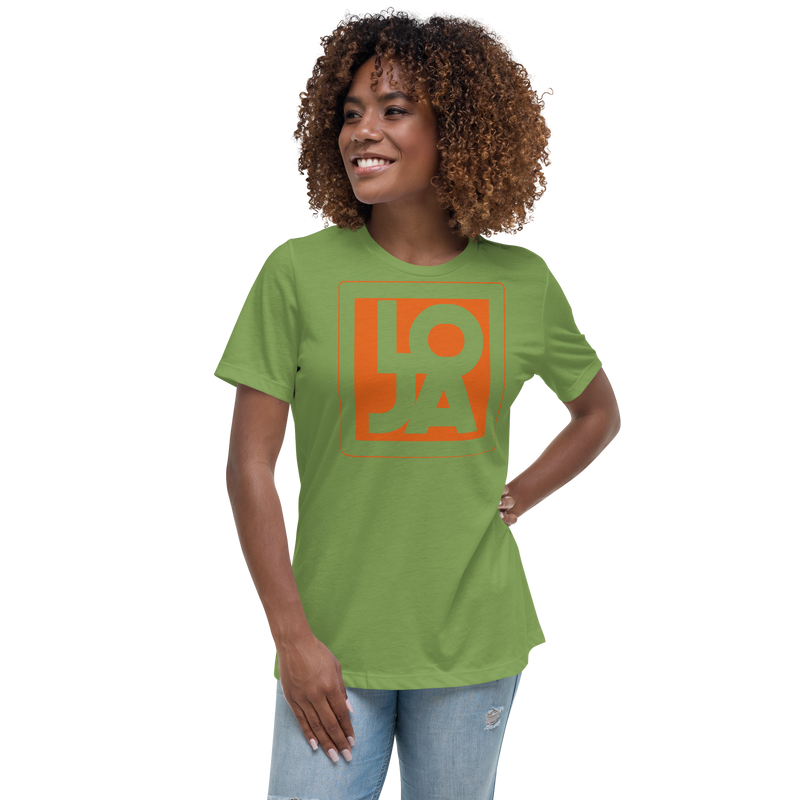 Texas Longhorn Orange Lion Of Judah Apparel Logo Women's Relaxed T-Shirt