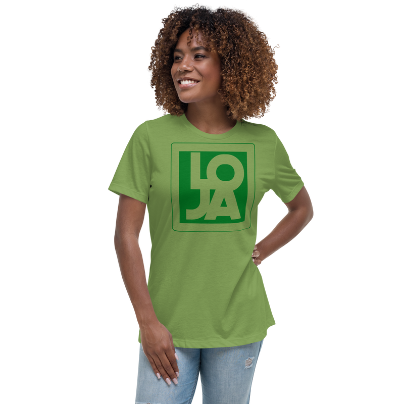 Lion Of Judah Apparel Logo Green Frog Color Women's Relaxed T-Shirt