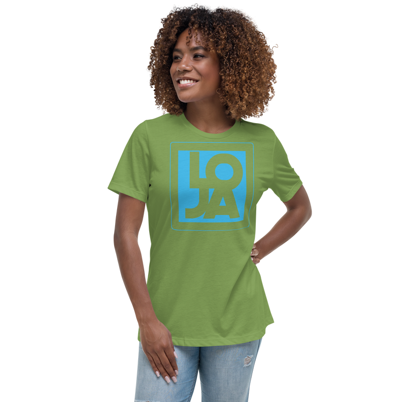 Lion Of Judah Apparel Logo Baby Blue Women's Relaxed T-Shirt