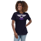 Lion Of Judah Wingz Purple logo Women's Relaxed T-Shirt