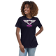 Lion Of Judah Wingz Pink logo Women's Relaxed T-Shirt