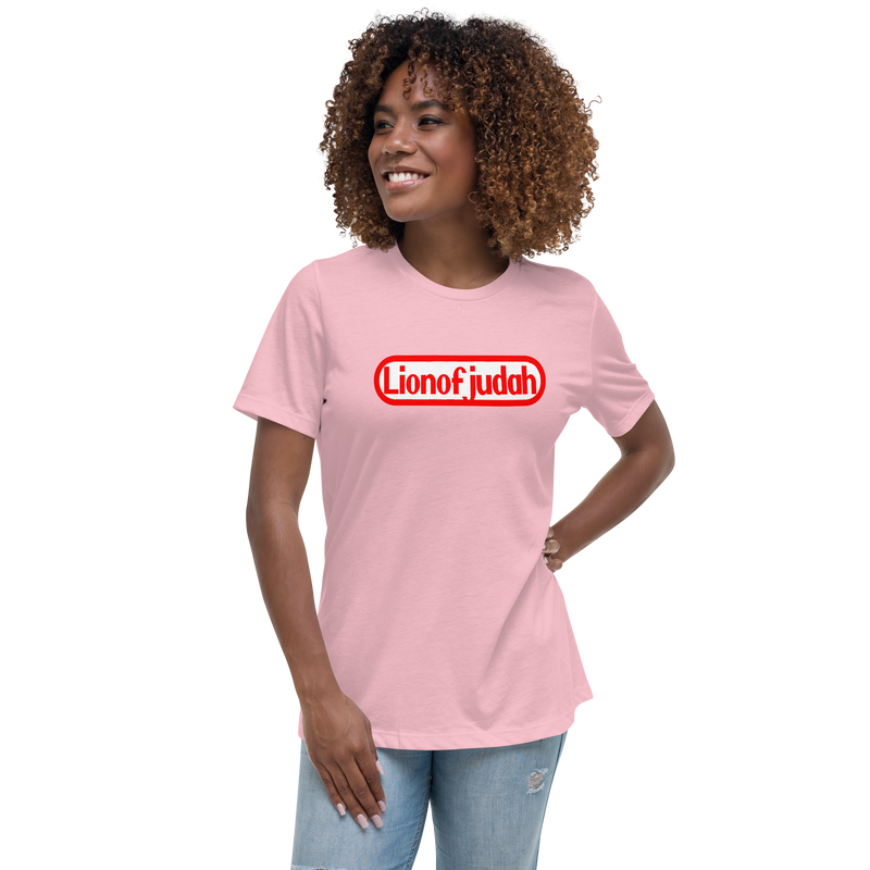 Lion Of Judah Nintendo Wordplay Spinoff Design Women's Relaxed T-Shirt