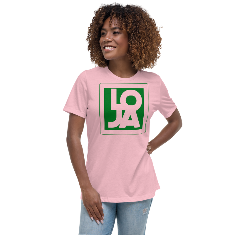 Lion Of Judah Apparel Logo Green Frog Color Women's Relaxed T-Shirt