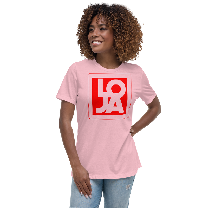 Lion Of Judah Apparel Logo Fire Engine Red Women's Relaxed T-Shirt