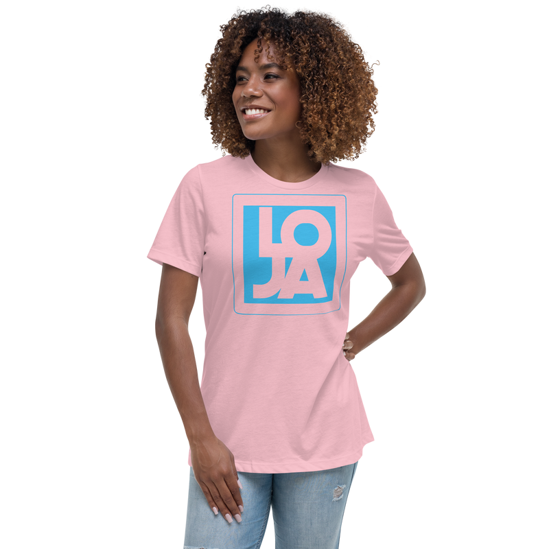 Lion Of Judah Apparel Logo Baby Blue Women's Relaxed T-Shirt
