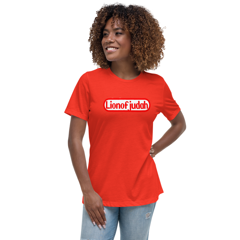Lion Of Judah Nintendo Wordplay Spinoff Design Women's Relaxed T-Shirt