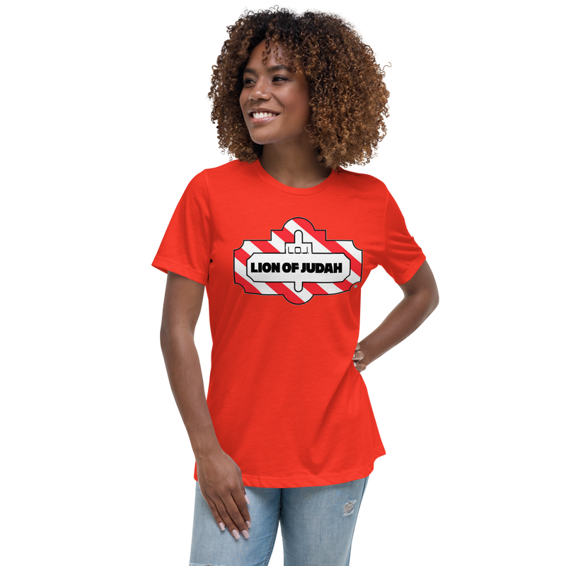 Lion Of Judah TGIF Fridays Wordplay Spinoff Design Women's Relaxed T-Shirt
