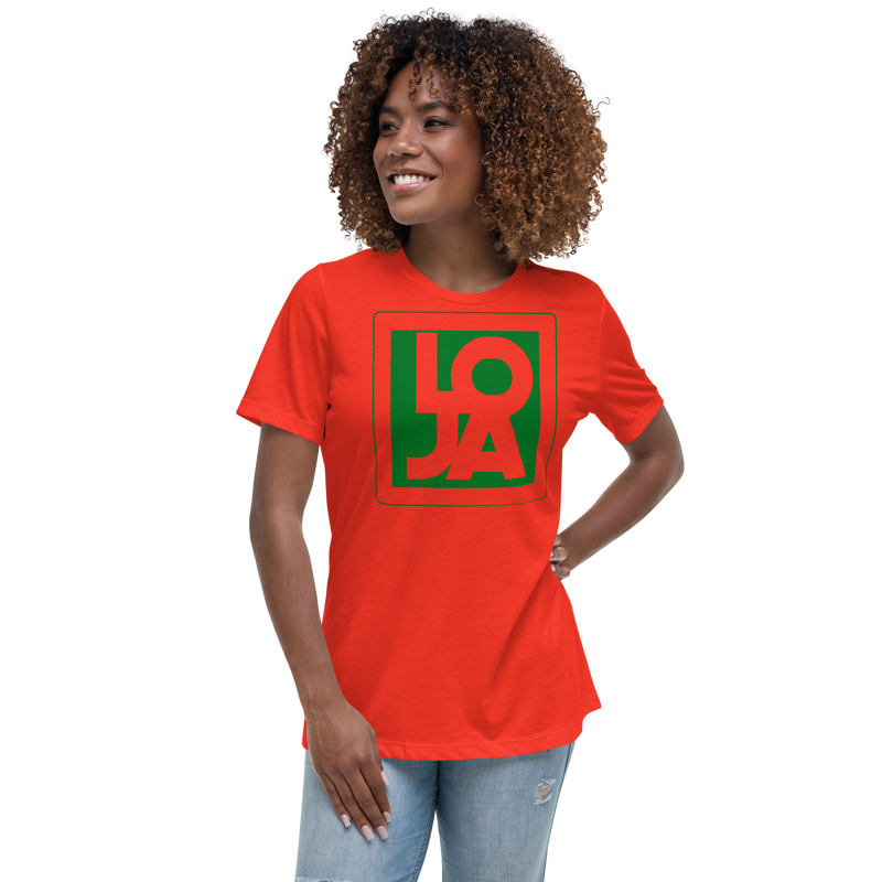 Lion Of Judah Apparel Logo Green Frog Color Women's Relaxed T-Shirt